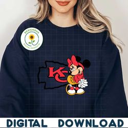 Minnie Mouse Kansas City Chiefs SVG