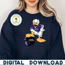 Donald Duck Baltimore Ravens Helmet SVG