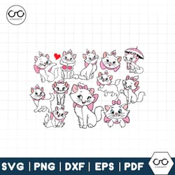 aristocats svg bundle, marie svg, layered svg, cat svg, aristocats png clipart