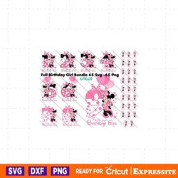 minnie mouse svg, birthday girl family svg, minnie mouse numbers svg, png, minnie mouse png, family bundle birthday girl