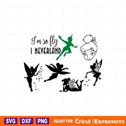 peter pan svg bundle, tinkerbell svg bundle, svg cut file, clipart, cut files for cricut silhouette, png, eps, svg