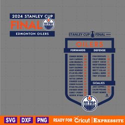edmonton oilers 2024 stanley cup final svg