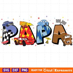 funny papa lightning mcqueen friends png