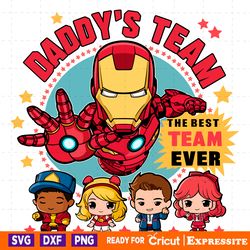 daddys team the best team ever marvel dad png