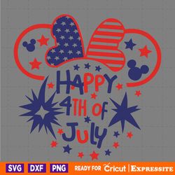 happy 4th of july minnie ears svg digital download files