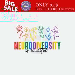 neurodiversity is beautiful proud autism mom svg