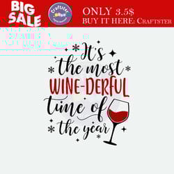 its the most wine derful svg, it's the most wine - derful time of the year svg, funny christmas svg, wine svg