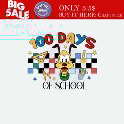 100 days of school pluto png