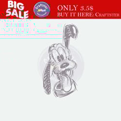 pluto svg png dxf classic pluto sketched vacation shirts silhouette cricut cut file design mickey pluto dogs shirts png