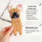 Information about felt kids French bulldog bookmark PDF tutorial with pattern