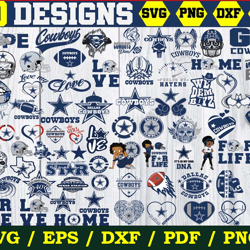 70 Designs Dallas Cowboys Football Svg Bundle, Cowboys Betty Boop