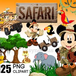 Mickey Mouse Safari Bundle PNG