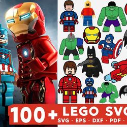 100 Lego Cartoon Bundle SVG