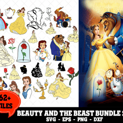 62 Beauty And The Beast Bundle SVG