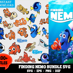 200 Files Finding Nemo Bundle SVG