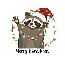 Christmas Racoon Sublimation