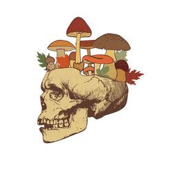 Skull Mushroom Sublimation
