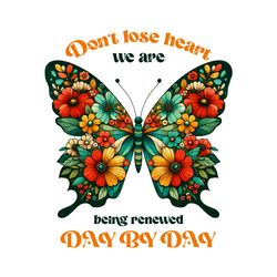 Day by Day Floral Butterfly PNG