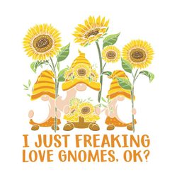 Gnome Sunflower Love SVG