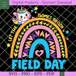 Field Day Games Begin for Everyone SVG