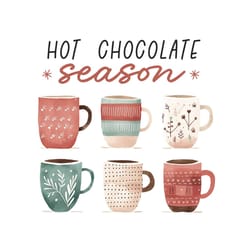 cozy christmas hot cocoa sublimation