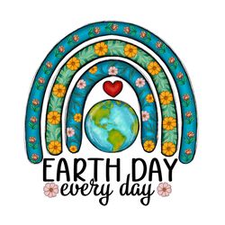 earth day everyday rainbow png