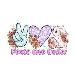 peace love easter day png sublimation