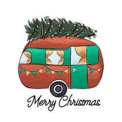 merry christmas camper sublimation