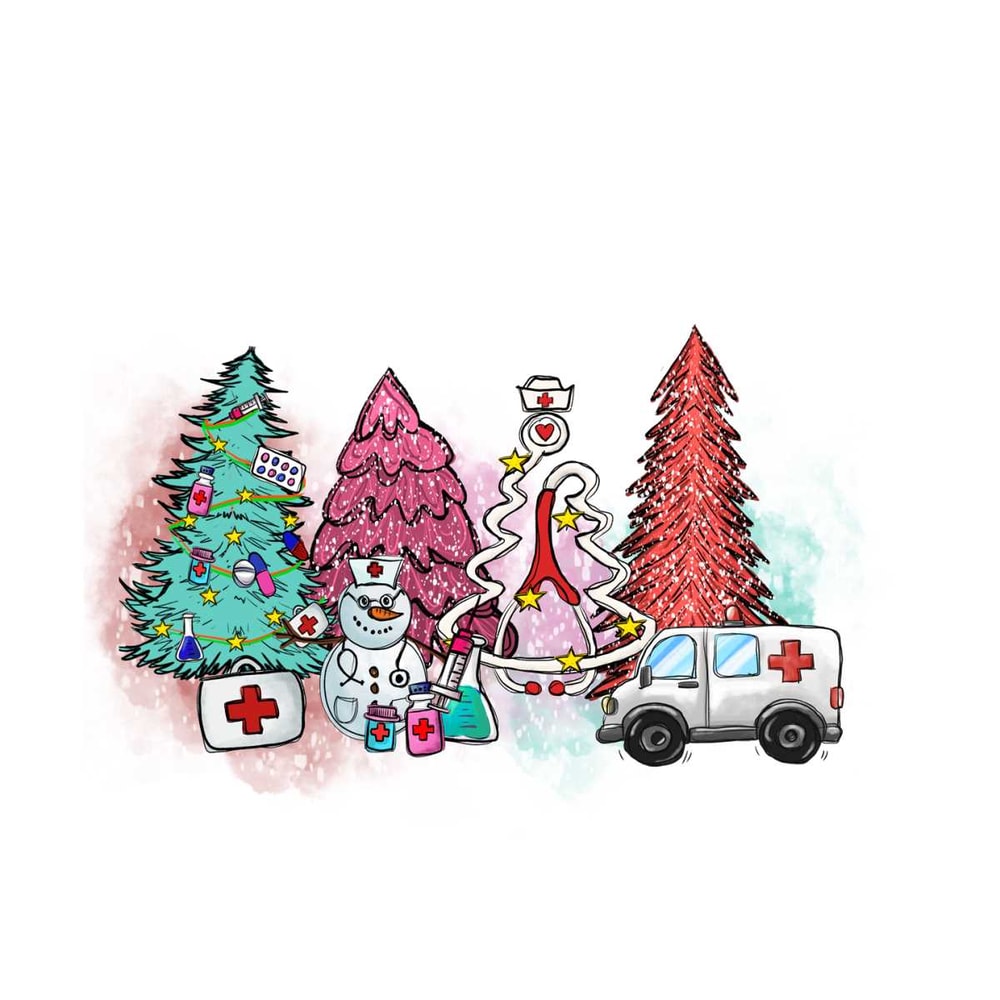 Christmas Tree Rnp Nurse Christmas Tree PNG | Inspire Uplift