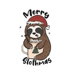 merry slothmas sublimation