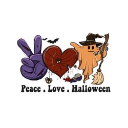 Peace Love Halloween Sublimation