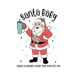 Funny Santa Baby Christmas PNG