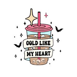 cold like my heart coffee halloween png