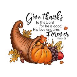 christian fall giving thanks to the lord