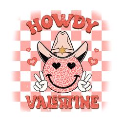 howdy valentine cowboy retro