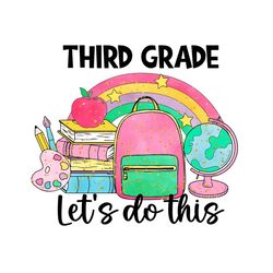 glitter school let's do this png bundle