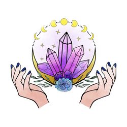 magic crystals svg sublimation