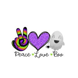 peace love boo, sublimation design