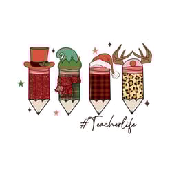 christmas pencils sublimation