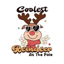 coolest reindeer at the pole christmas