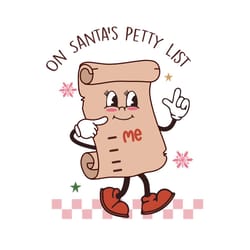 on santa's petty list ,christmas png