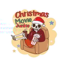 christmas movie junkie png sublimation