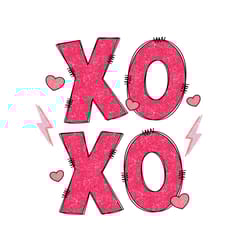 xoxo glitter valentine's day png