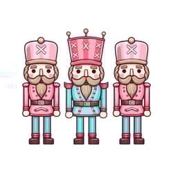 pink nutcracker friends christmas png