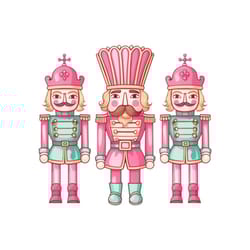pink nutcracker friends christmas png