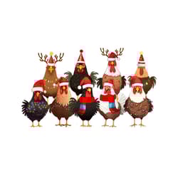 chicken christmas lights farm animal png