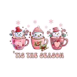 tis the season snowman cocoa christmas