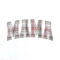 retro mama christmas plaid mom png