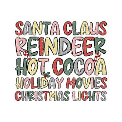 merry christmas retro santa reindeer png