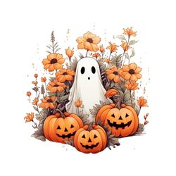 ghost pumpkin autumn fall halloween png